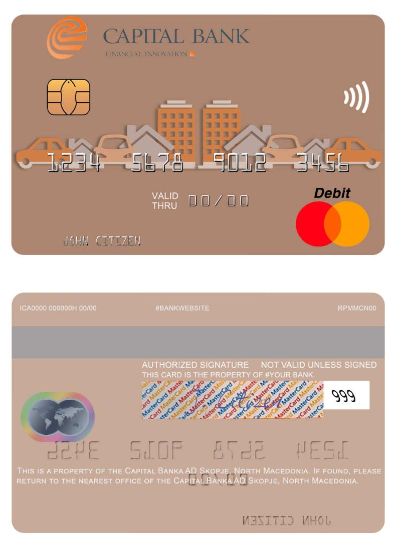 North Macedonia Capital Banka AD Skopje mastercard